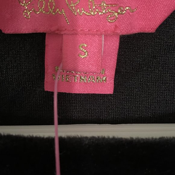 Lilly Pulitzer Tressa Velour Sweatshirt NWT - Picture 7 of 7